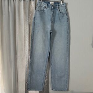 Abrand Women's High Rise Jeans in Light Blue